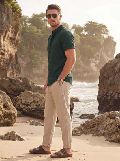 Dark Green & Tan